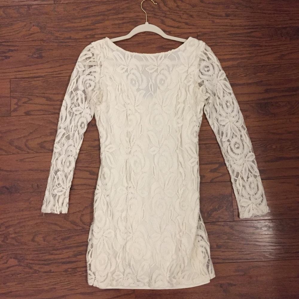 Ivory lace dress
